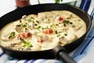 Kantarelldoftande fläskfilé i panna