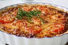 Köttfärspaj med tomat