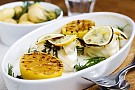 Ugnsbakad torsk med citron och mynta