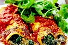 Canneloni med spenat och gorgonzola