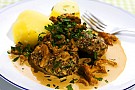 Prins bertils pannbiffar med kantarellsÃ¥s