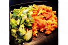 kryddig pastagratäng med chorizo
