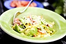 Fettuchini med räkor och persiljecrème