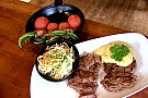 Hängmörad biff med bearnaise
