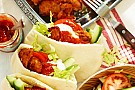 Taconuggets i bröd