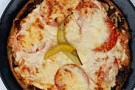 Vegetarisk tacopaj med grönsallad