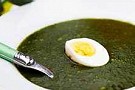 Spenatsoppa med ägg