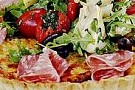 Italiensk paj med salami