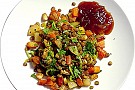 Vegetarisk pytt med linser