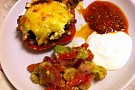 Fredagsmys (taco fyllda paprikor)