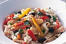 Myntadoftande pasta m chèvreost & rostad paprika