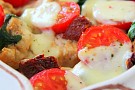 Kyckling med soltorkade tomater och smÄlt mozzarella
