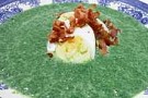 Spenatsoppa med ägg