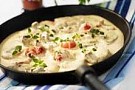 Kantarelldoftande fläskfilé i panna