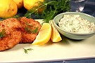 Krabbkakor med hemgjord tartarsÃ¥s