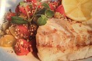 Halstrad torskfile med quinoa & tomatsallad