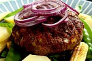 Köttfärsbiff med morot och keso