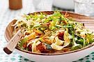 Tagliatelle med soltorkad tomat och zucchini